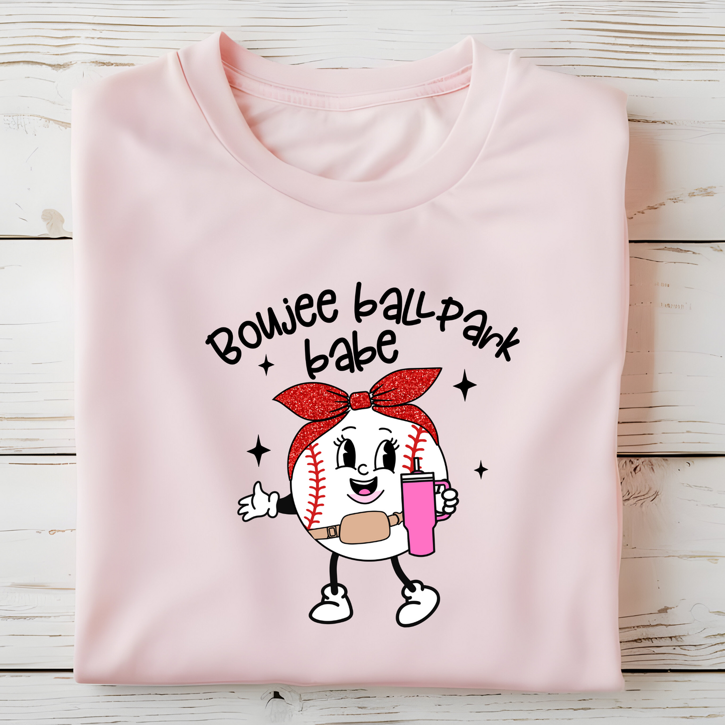 Bougie Ball Park Babe Ready To Press (RTP) DTF TRANSFER
