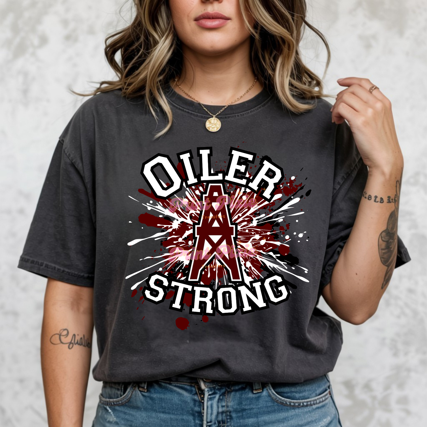 Oiler Strong Ready to Press (RTP) DTF TRANSFER