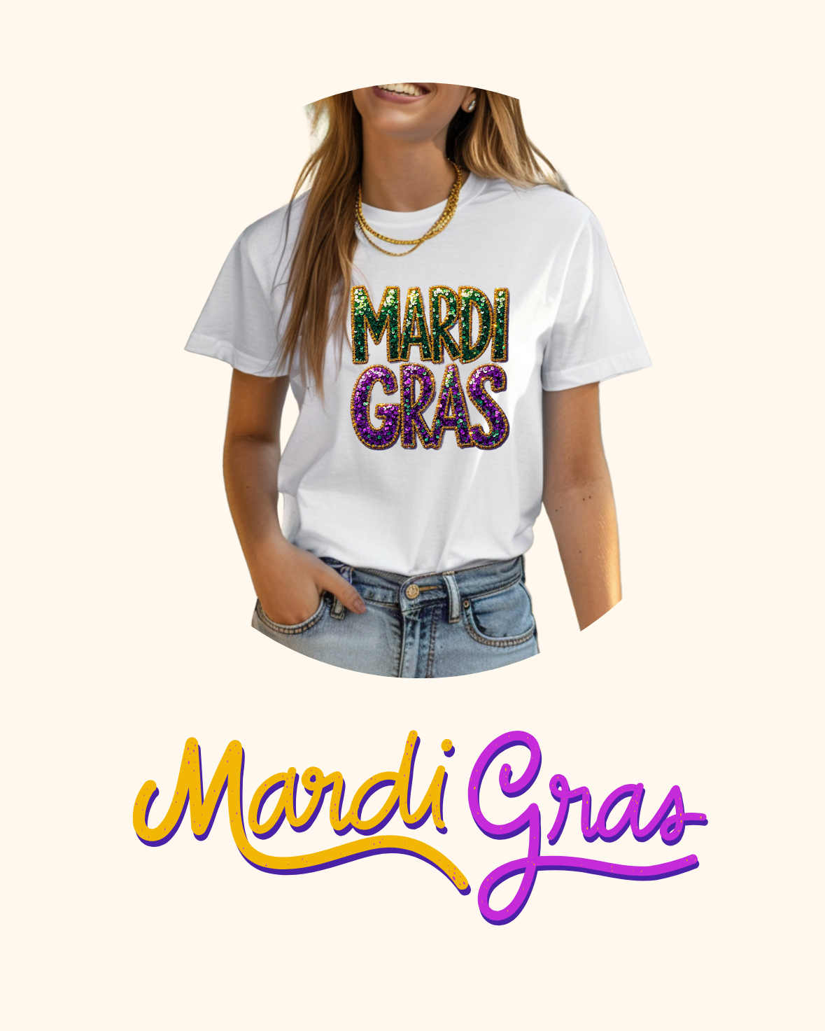 Mardi Gras Pre Made Gang Sheet