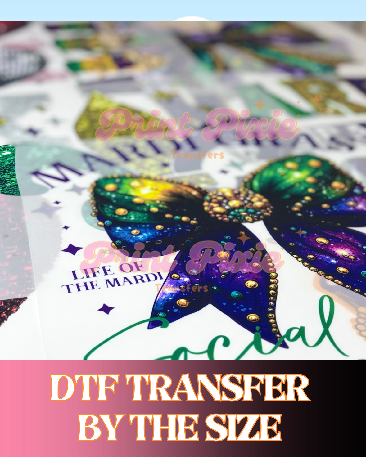 Custom DTF Transfers By Size