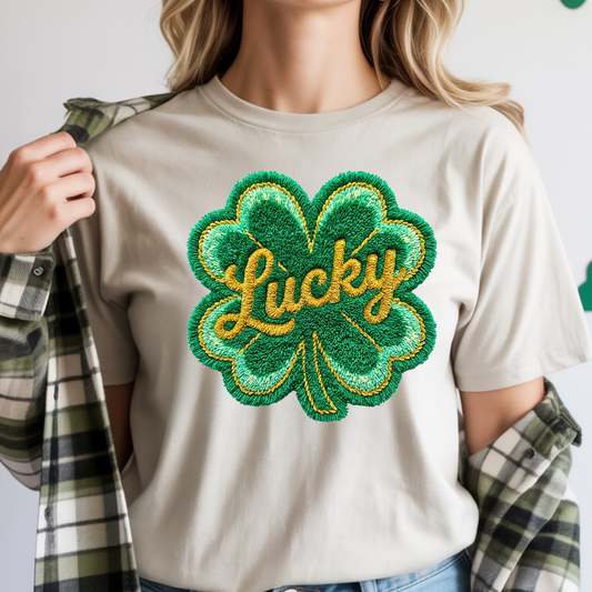 Latch hook lucky St. Patrick's Day Ready to Press (RTP) DTF TRANSFER
