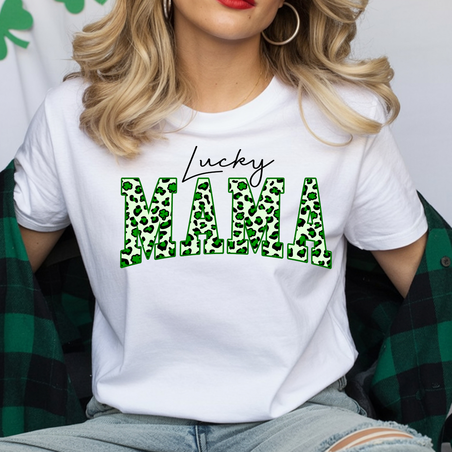 Lucky Mama St. Patrick's Day Ready to Press (RTP) DTF TRANSFER