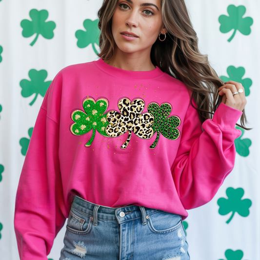 Leopard Shamrock St. Patrick's Day Ready to Press (RTP) DTF TRANSFER (Copy)