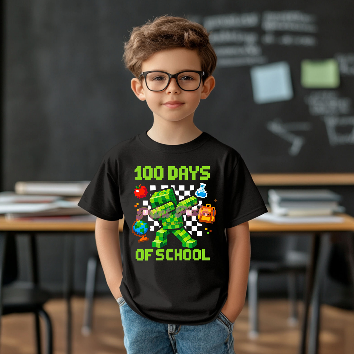 MC 100 Days of School Ready to Press (RTP) DTF TRANSFER