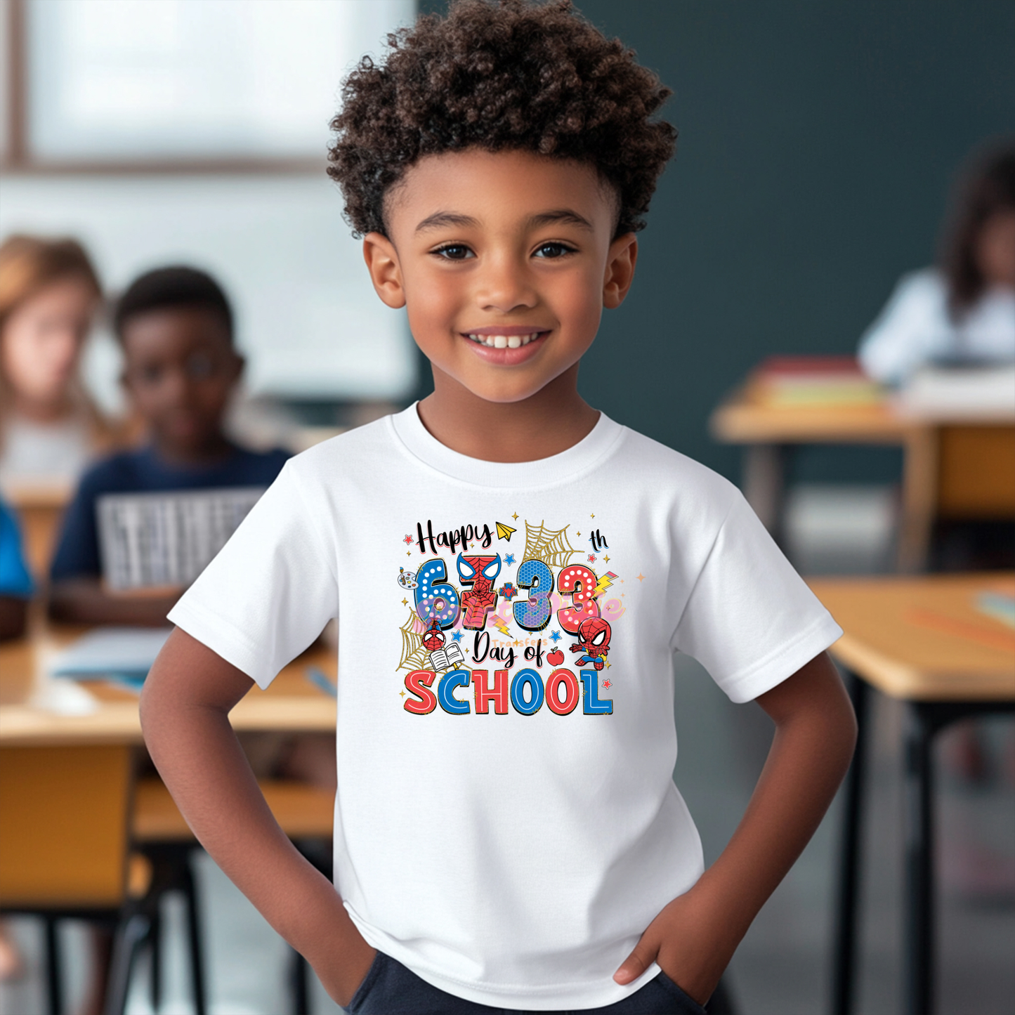 Happy 67 33 Days of School 100 Days of School Ready to Press (RTP) DTF TRANSFER