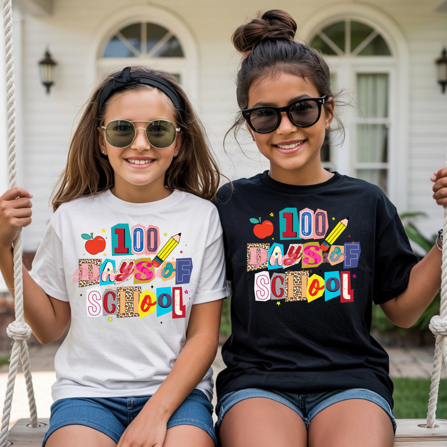 Magazine Inspired 100 Days of School Ready to Press (RTP) DTF TRANSFER