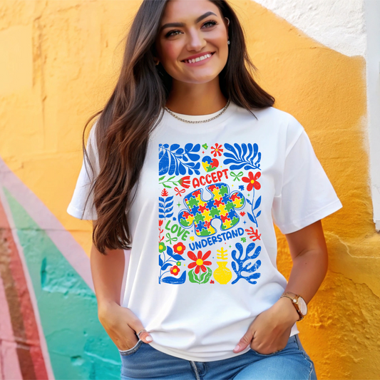 Boho Autism Awareness Ready To Press (RTP) DTF TRANSFER